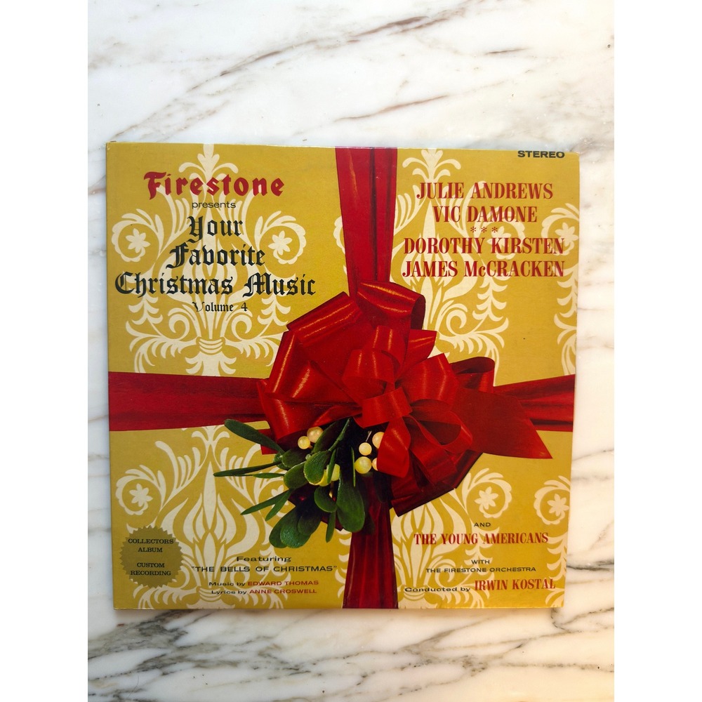 Vintage Firestone Christmas Holiday Winter Music Vol 4 Julie Andrews Vinyl LP